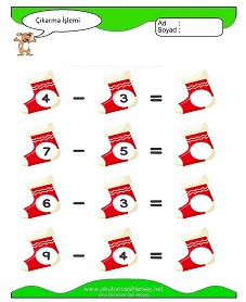 Çıkarma İşlemi Çalışma Sayfaları